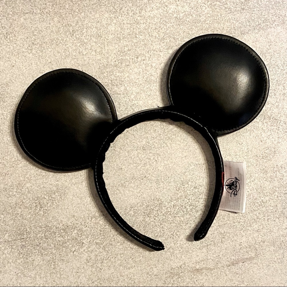 Black Faux-leather Signature Mickey Mouse Ears